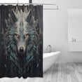 thumbnail image 2 of Mecha Wolf Shower Curtain for Bathroom, Decorative Bath Bathroom Accessories with 12 Pack Hooks for Home Hotels, 60 X 72 in, 2 of 6