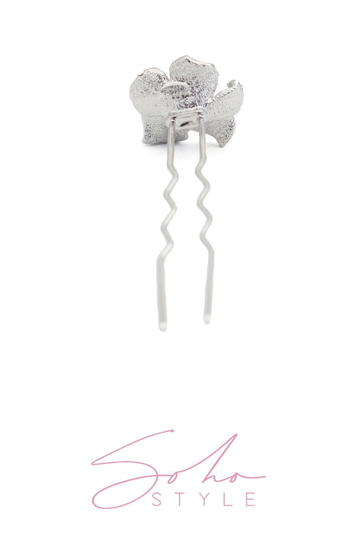 Crystal Flower Hair Pin Stick