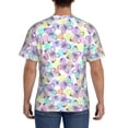 thumbnail image 3 of Bixox Men's Butterflies on Polka Dots Printed Short Sleeve Skinny Athletic T-Shirt, 3 of 6