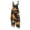 Ginger, variant on JULMCOMO Halloween Jumpsuits for Women Cotton Linen Bat Pumpkin Ghost Printed Spaghetti Strap Holiday Jumpsuits Plus Size Loose Cute Print Overalls Yellow XL