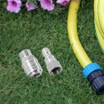 thumbnail image 3 of TABLZONE Pressure Washer Connector Fitting 2Pcs Silver Stainless Steel Adapter Set for Prevent Twisting, 3 of 7