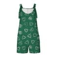 thumbnail image 5 of Penkiiy Women's Casual Denim Short Overalls Tie Knot Strap Shorts Jumpsuit Cute Summer Short Rompers Loose Sleeveless Jumpsuits M Green, 5 of 6