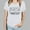 2-White, variant on Kayannuo Womens Tops Shirts for Women Valentine's Day Women's Letter Printed Short Sleeved Top