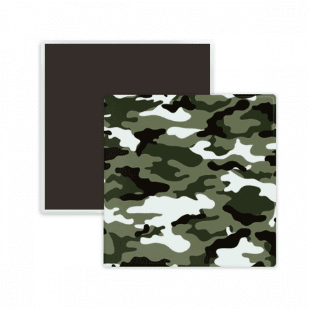 

Camouflage Line Art Grain Illustration Pattern Square Ceracs Fridge Magnet Keepsake Memento