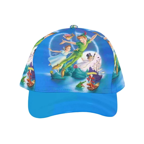 Peter Pan Gorra de Béisbol para Hombres, Mujeres y Niños, Gorra Clásica de Visera Plana, Gorra Hip Hop Trucker, Snapback Ajustable