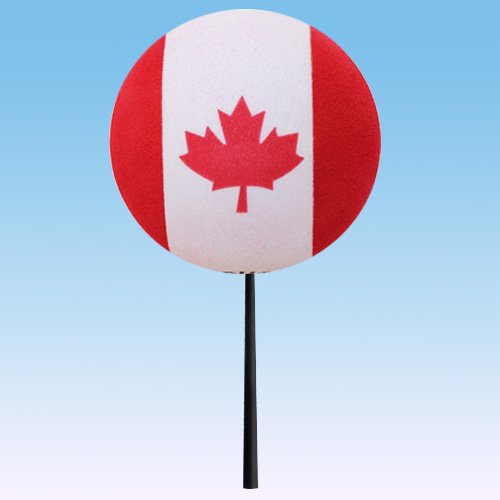 Tenna Tops Canada Canadian Flag Car Antenna Topper Auto Accessory