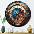 thumbnail image 1 of Designart "Metaphysical Horology in a Watch" Fashion Oversized Wall Clock, 1 of 6