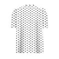 thumbnail image 4 of QUNYINEY Puff Short Sleeve Spring Shirts for Women 2025 Polka Dot Casual Crew Neck Tops Going Out Pullover Loose Shirts, 4 of 5
