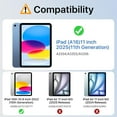 thumbnail image 2 of for iPad (A16) 11th Generation Case 11 Inch 2025, iPad 10th Generation Case 10.9 Inch 2022 with Pencil Holder, Slim Light Trifold Protective Cover with Hard PC Translucent Back Shell, Starry Sky, 2 of 18