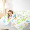 thumbnail image 3 of spefrowx Cue Sea Dolphin Queen Bedding for Teens, Lime Seashell Coral Starfish Bedding Comforter Set Queen, Polka Dot Reversible, 7pcs, 3 of 6