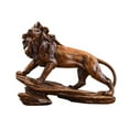 thumbnail image 5 of deevoka Desk Lion Statue Decoration Crafts for Living Room Desktop Bedroom Brown, 5 of 9