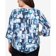 thumbnail image 5 of Alfred Dunner Womens Plus-Size Mini Stained Glass Pointed Hem Top, 5 of 6