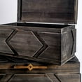 thumbnail image 3 of Mercana Cassia Brown Wooden Boxes (Set Of 2), 3 of 4
