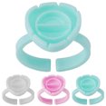 thumbnail image 2 of 100PCS Support de Colle de Maquillage Anneau Jetable Anneau de Pigment pour l'Extension des Cils, 2 of 10