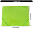thumbnail image 3 of Large Capacity Expandable Plastic File Folders Elastic Strap Document Organizers For School Supplies, 3 of 8