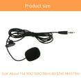 thumbnail image 2 of OFFIGAM Black Clipon Microphone with Adjustable Volume for Streaming and Recording PVC Material Compact Size, 2 of 8