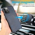 thumbnail image 5 of Funda de piel con tapa trasera magnética desmontable 2 en 1 para iPhone 12/12 Pro, con textura de becerro, soporte, ranuras para tarjetas, billetera y marco de fotos., 5 of 5