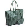 thumbnail image 3 of Bolso de mano de cuero de Pu para mujer bolso de hombro portátil de gran capacidad negro con caqui ZHCH, 3 of 5