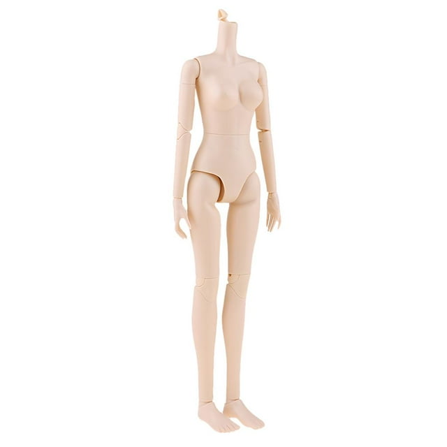 Cuerpo de muñecas de niña desnuda Piel 1/4 BJD muñeca moderna chica articulada muñeca pecho grande cuerpo desnudo muñeca femenina suministros personalizados de bricolaje Fanmusic Cuerpo de muñecas de niña desnuda