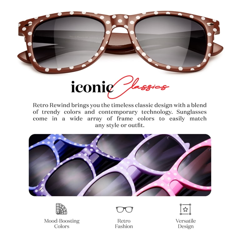 Polka Dot Retro Fashion Sunglasses for Women Trendy Vintage 