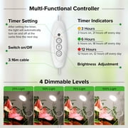 SANSI 12W Pot Clip LED Dimmable Indoor Grow Lights, Natural Daylight