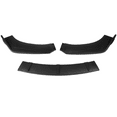 thumbnail image 3 of Ikon Motorsports 3PCS Front Bumper Lip Body Kit Spoiler Splitter Protector Added on Bodykit Replacement Compatible With 2016-2018 Chevrolet Cruze PP - Polypropylene Matte Black, 3 of 5