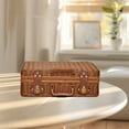 thumbnail image 6 of Imitation Woven Storage Suitcase for Gift Packaging - Stylish Rattan Box for Weddings, Decorative Storage Solution for Organizing Keepsakes and Home Decor, 6 of 7