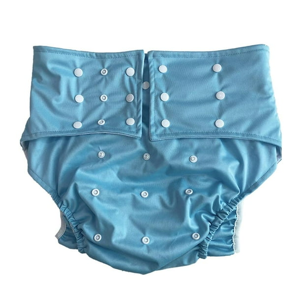 Pañal de tela PUL impermeable para adultos, reutilizable, para hombres y mujeres mayores PUL y tela