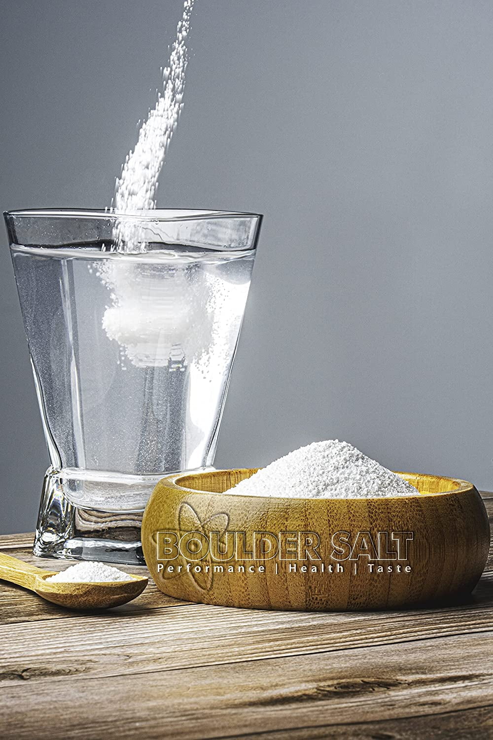 BOULDER SALT Unflavored Low Sodium Salt for Cramps High Blood Pressure POTS Syndrome 20 oz