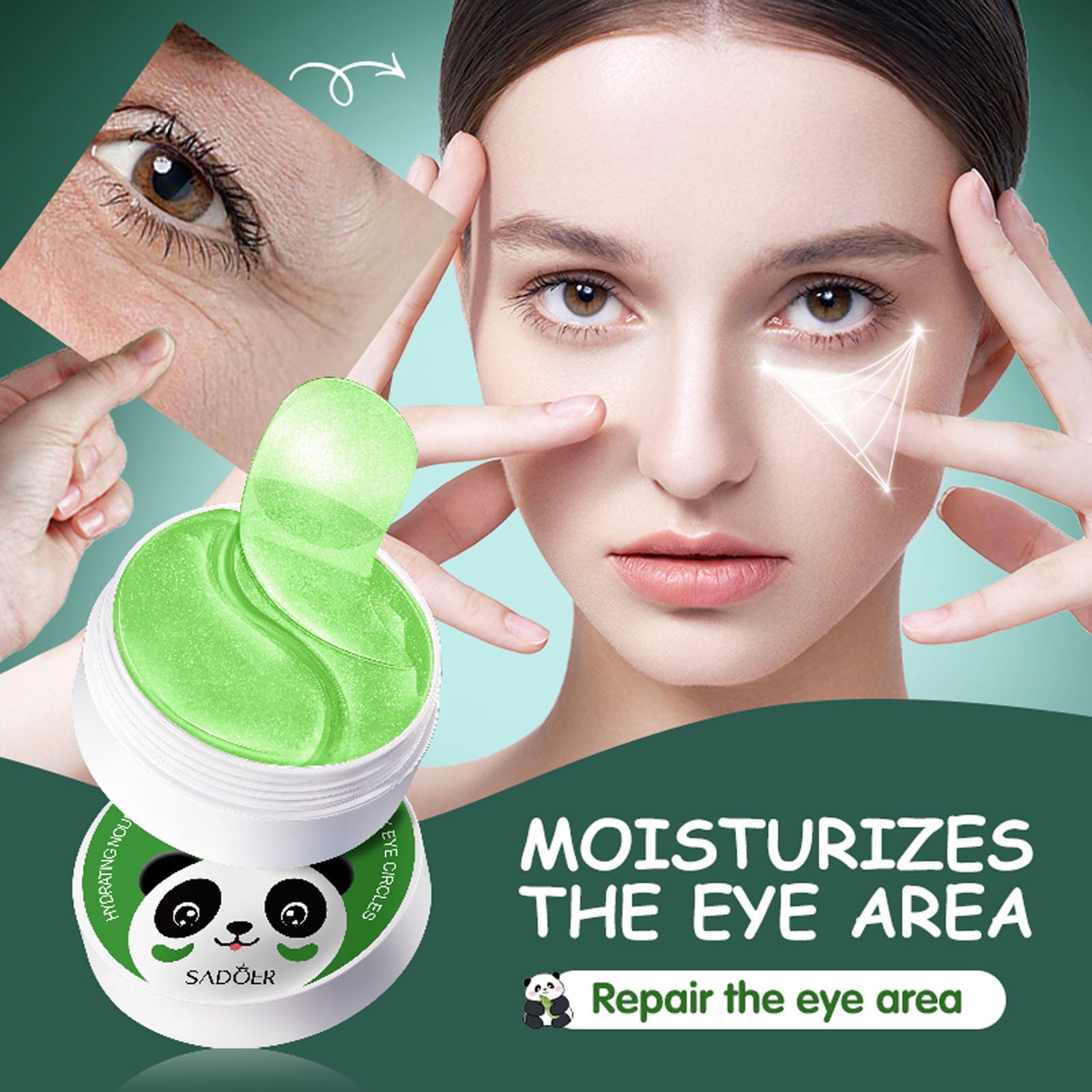 HOARBOEG Masque Hydratant à l'Extrait de Concombre Hydratation Raffermissante Apaisante Cernes 80ml Vente en Liquidation