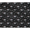 thumbnail image 4 of oneOone Cotton Flex Fabric Dot & Cat Face Animal Decor Fabric Printed BTY 40 Inch Wide, 4 of 4