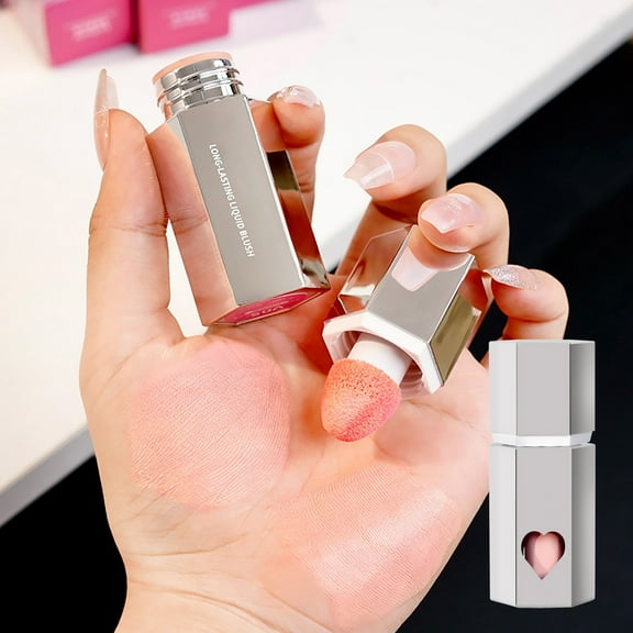 Mineart Liquid Blush 5ml Creamy Matte Blush Liquid Lightweight Blendable Cheek Color Pigmented Waterproof for Daily Makeup Party Use