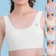 thumbnail image 1 of Penkiiy Chicas Suave Entrenamiento Bras, Sin Seamless First Bra Chicas Deportes Bras Longline Crop Bra, Pecho Doble Lined, 1 of 6