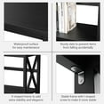 thumbnail image 5 of Costway 3-Tier Bookshelf Wooden Open Storage Bookcase for Home Office Black, 5 of 11