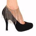 thumbnail image 2 of Cristal Oro Borla Tobillo Cadena Tobillera Pie Joyería Sandal Beach Sunnimix tobillera pulsera en el tobillo, 2 of 5