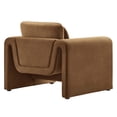 thumbnail image 4 of Armchair Accent Chair, Brown, Velvet, Living Kitchen Cafe Bistro Hospitality Restaurant, Modern Contemporary Boutique HB34900, 4 of 9