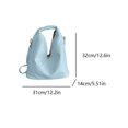 thumbnail image 2 of Bolso Mano para Mujer Slouchy Hobo Bag PU Hombro Cuero Viajes () Azul, 2 of 6