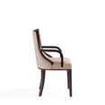 thumbnail image 4 of Manhattan Comfort Fifth 18.5" Faux Leather Dining Armchair in Tan, 4 of 11