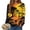 Yellow_1, variant on Godom Halloween Womens Sweatshirts Pumpkin Graphic Long Sleeve Tops Fall Winter Clothes Crewneck Cozy Outfits Pullover Fashion
