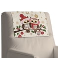 thumbnail image 7 of TSOVTHRID Recliner Headrest Protector, Headrest Cover for Recliner Chair, Sofa Covers, Couch Chair Head Protector for Sofa Christmas Decor 17x27in, Cartoon Owl Snowflake Baubles Holly Print, 3 PCS, 7 of 7