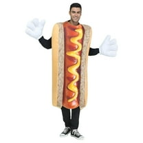 Fun World Hot Dog Unisex Halloween Fancy-Dress Costume for Adult, One Size Fits All