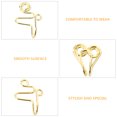 thumbnail image 2 of MasteelfCA 10pcs Stainless Steel Fake Nose Rings Nose Studs Nose Non Piercing Jewelries, 2 of 7
