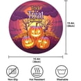 thumbnail image 4 of GZHJMY Halloween Pumpkin Round Placemats Set of 1, Non-Slip Table Mats Washable Heat Resistant Place Mats for Kitchen Dining Table Home Decor,15.4 Inch, 4 of 7