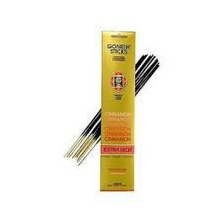 Gonesh Incense Sticks Extra Rich Collection: Cinnamon 12 Pack (20 Sticks/pack)