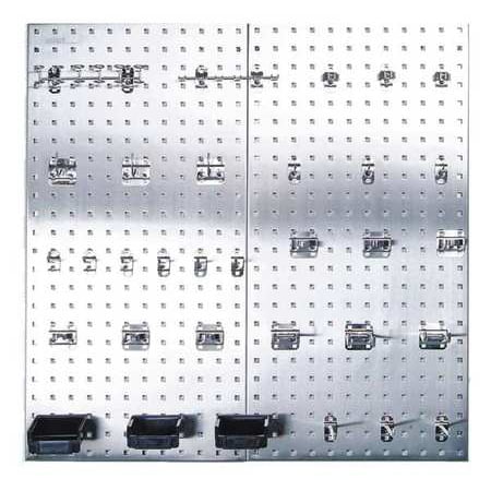 LOCBOARD LB18-SKit Pegboard,Square,36 in. H x 18 in. W,PR G2018418