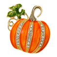 thumbnail image 5 of Here's a polished and engaging product description for your **Sparkling Rhinestone Halloween Pumpkin Brooch Pin**:\n\n \n\n🎃✨ **Sparkling Rhinestone, 5 of 5
