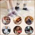 thumbnail image 6 of Womens Fuzzy Socks Soft Cozy Fluffy Slipper Socks Winter Warm Plush Sleeping Christmas Socks 5 Pairs, 6 of 6