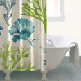 thumbnail image 5 of Vibrant Marine Life Shower Curtain - Water-resistant Fish & Coral Reef Design with 12 Rustproof Hooks,36x72in, 5 of 5