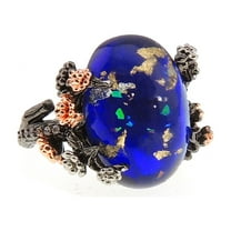 Henrietta Fire Opal Engagement Ring for Women Promise Ginger Lyne Collection