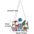 thumbnail image 4 of ZHAOCHENG Adornos de pintura de diamante 5D, kit de bordado de diamante DIY, kit de colgante de Navidad con apliques de diamante, decoración navideña, colgante artesanal, colgante de pared, decoración, 4 of 5